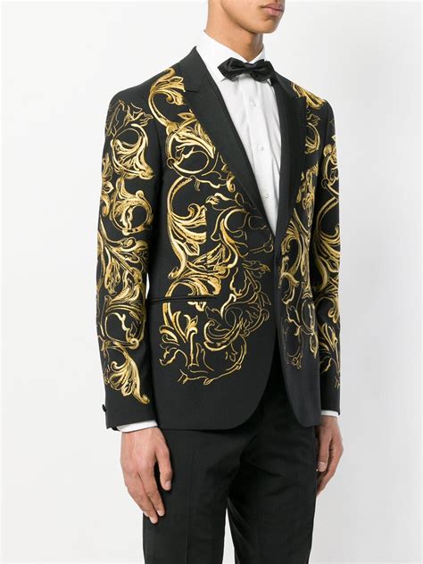 mens versace blazer|versace men's suits price.